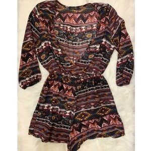 3/$15 Papermoon tribal pattern romper